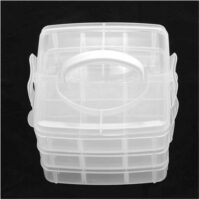 Geanta din plastic cu 3 etaje