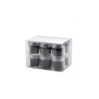 Catifea neagra unghii set 12 buc